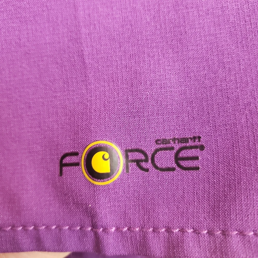 Carharrt Force Purplw Blue Scrub Top Size Xl - Picture 4 of 4